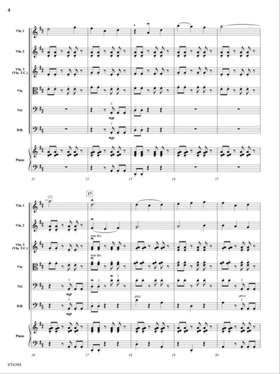 Forever Joyful!: Score String Orchestra scores gallery preview page 4