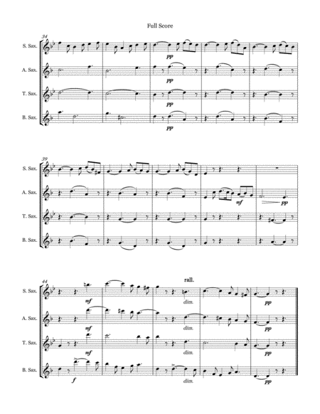 Vesper Voluntary Allegro for Saxophone Quartet (SATB) image number null