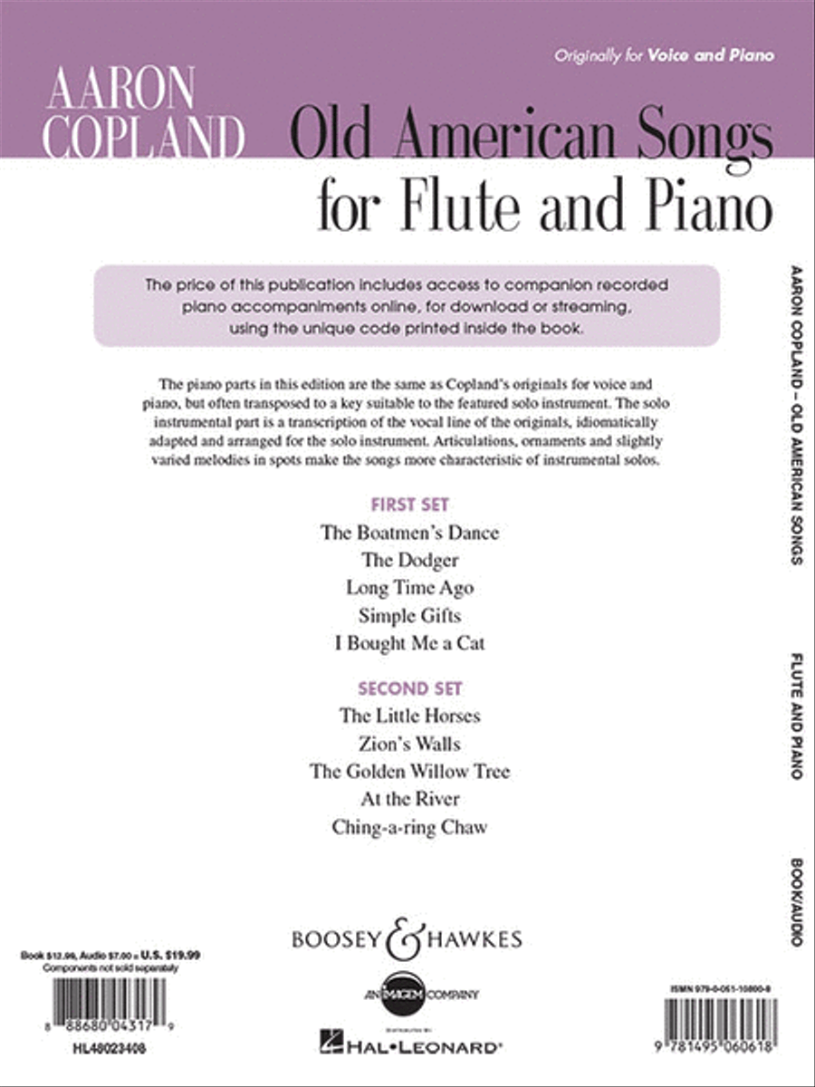 Old American Songs Flute Solo scores gallery preview page 6
