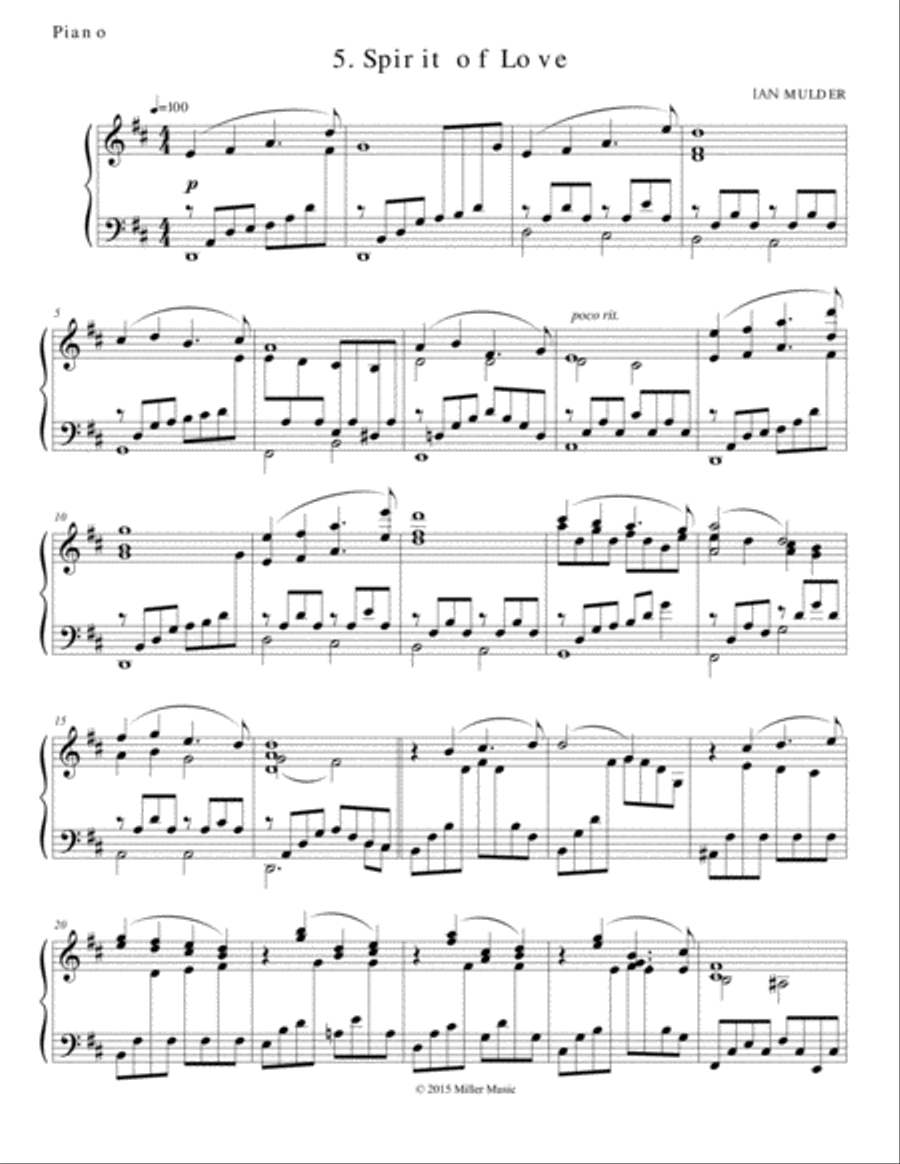 Spirit Of Love Piano Solo scores gallery preview page 1