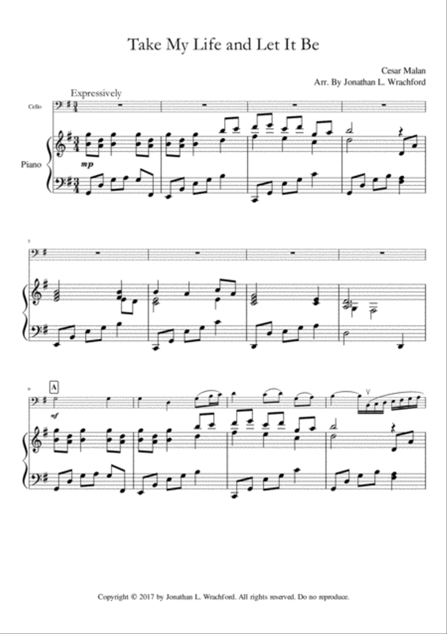 Take My Life and Let It Be Piano scores gallery preview page 2