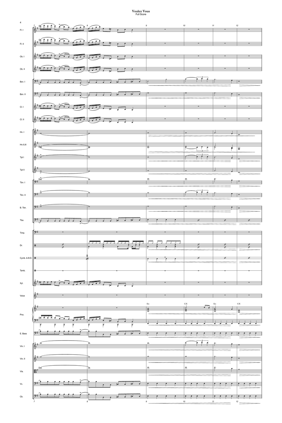 Voulez-Vous Full Orchestra scores gallery preview page 5
