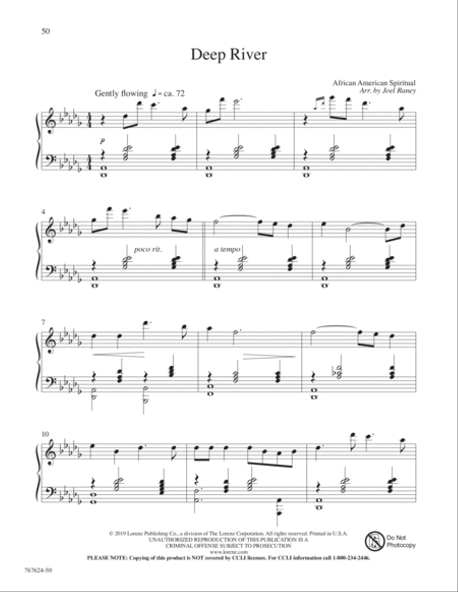 Hymns for a Raney Sunday Piano Solo scores gallery preview page 19