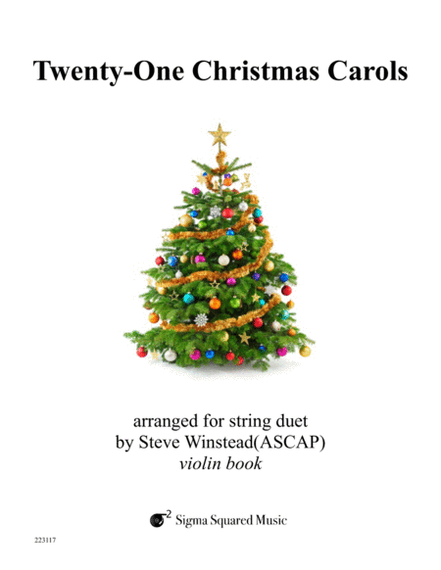 Twenty-One Christmas Carols for Violin Duet image number null