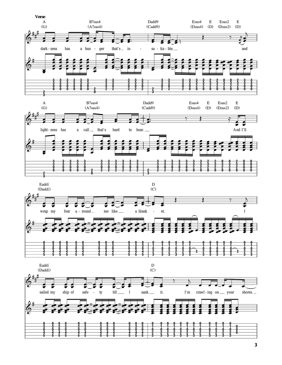 Closer To Fine Acoustic Guitar scores gallery preview page 3