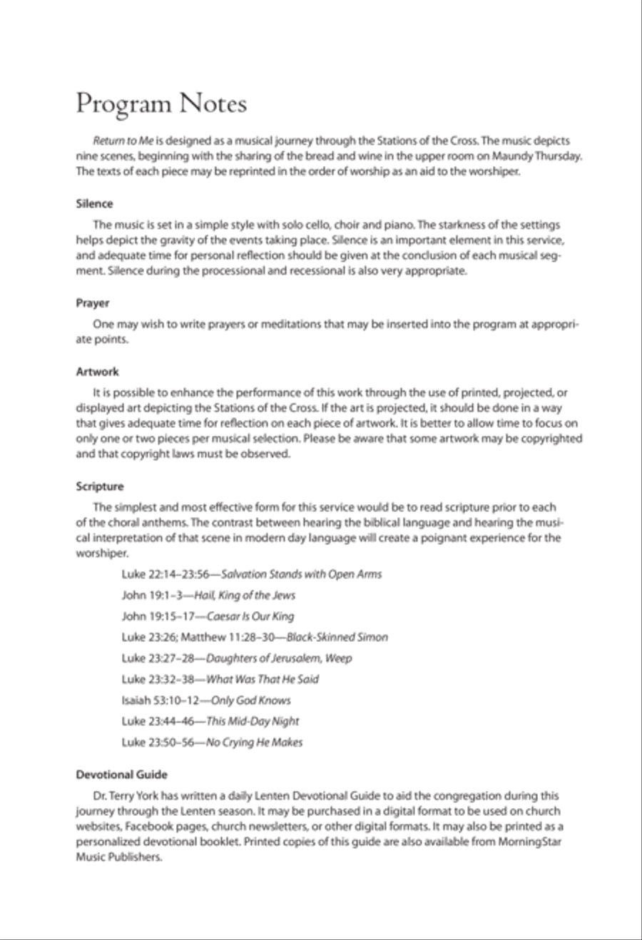 Return to Me (Choral Score) 4-Part scores gallery preview page 3
