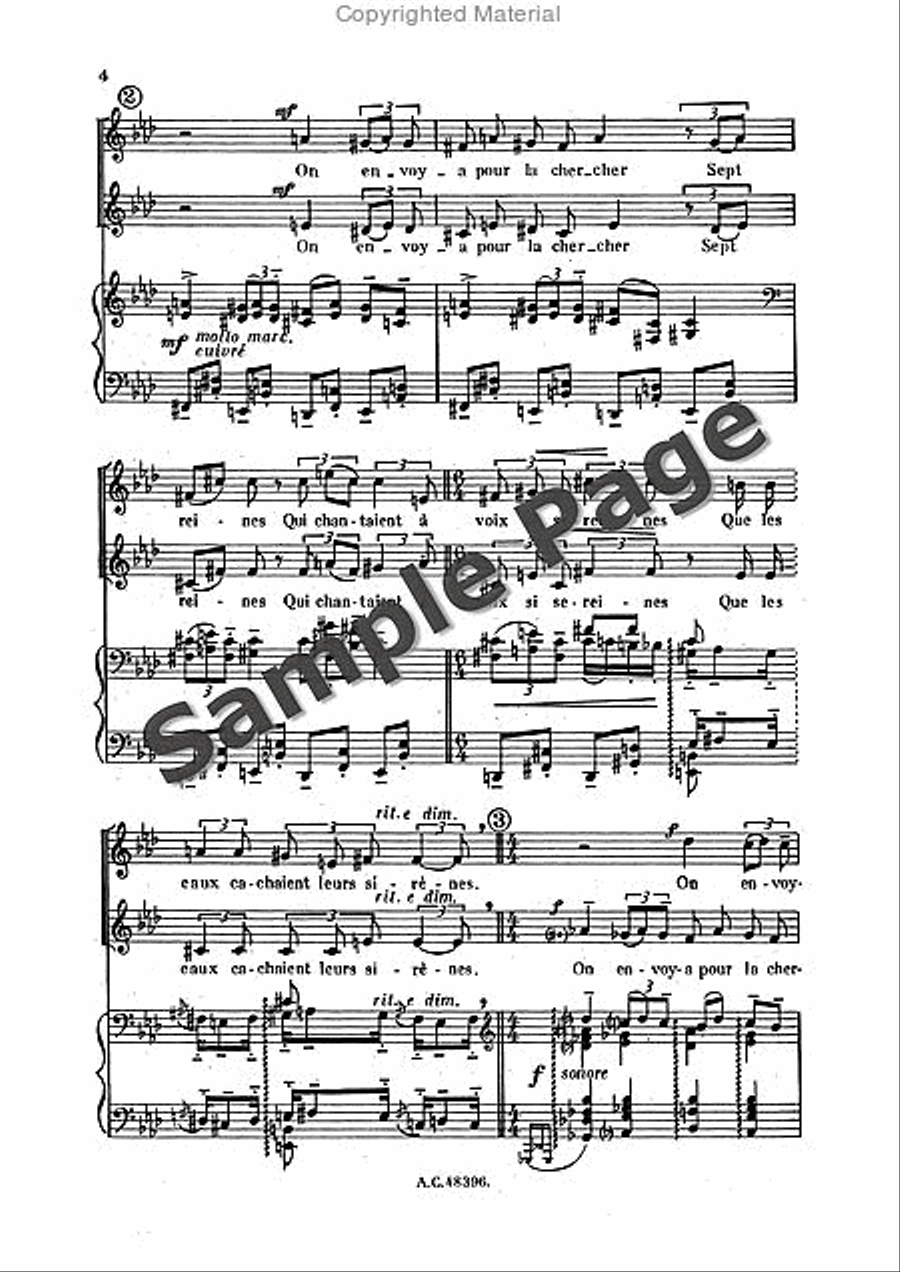 Bernier R Sortileges Ingenus (ep) Women's Choir scores gallery preview page 5