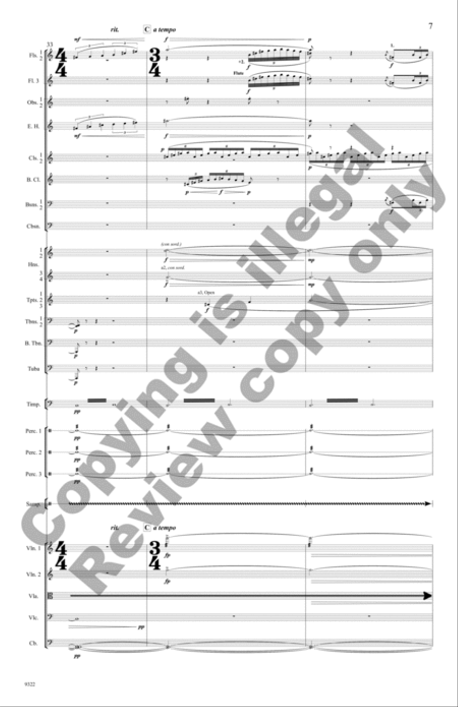 Voyager 130 (Additional Full Score) Full Orchestra scores gallery preview page 8
