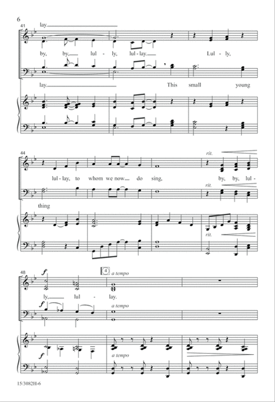 Lully, Lullay Lully, Lullay 4-Part scores gallery preview page 7