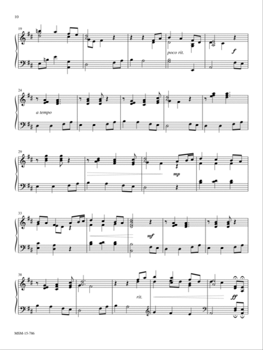 Come, Thou Fount of Every Blessing Piano Solo scores gallery preview page 2