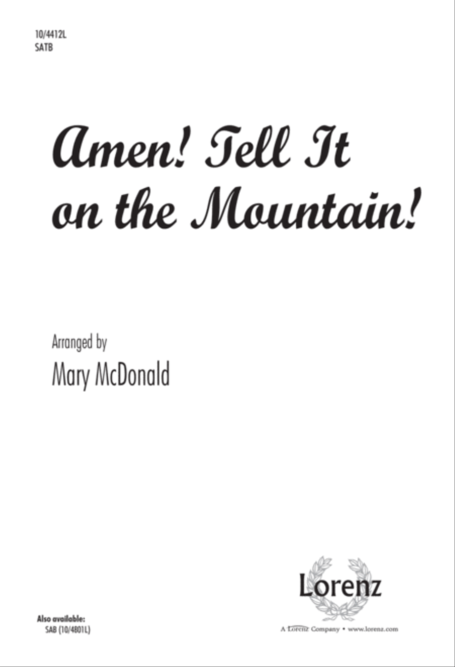 Amen! Tell It on the Mountain! 4-Part scores gallery preview page 1