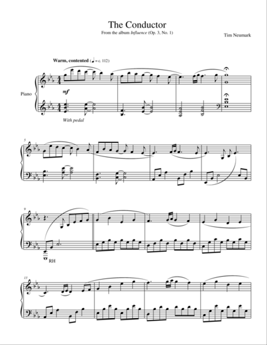 The Conductor Piano Solo scores gallery preview page 1