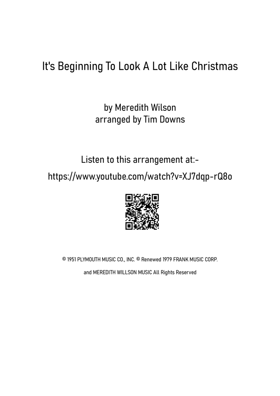 It's Beginning To Look Like Christmas Saxophone Quintet scores gallery preview page 1