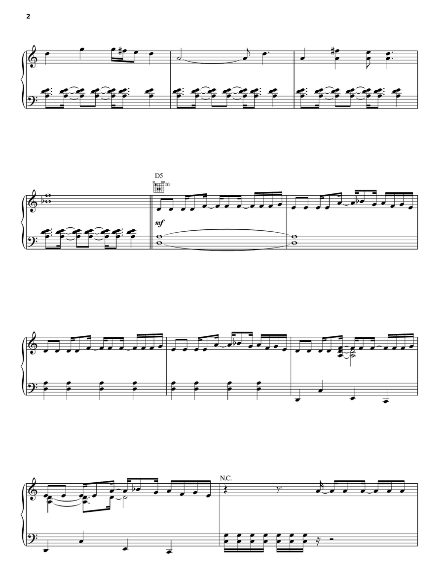 Mausam & Escape Mausam & Escape Piano, Vocal, Guitar scores gallery preview page 2