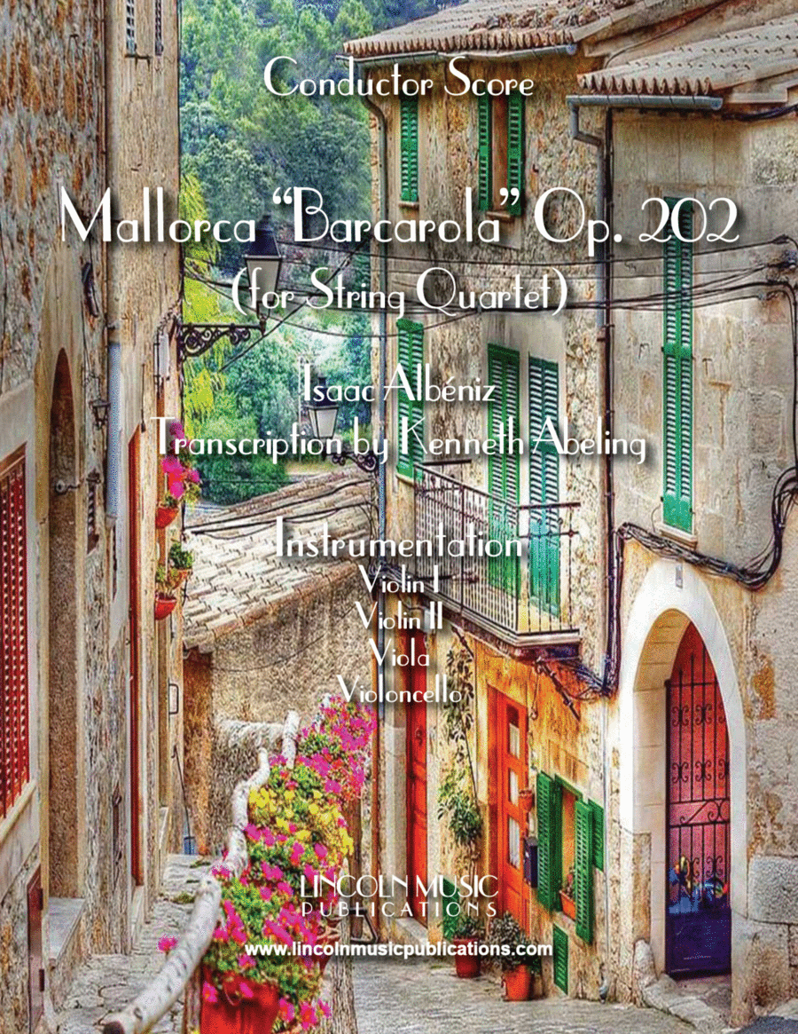 Mallorca – Barcarola (for String Quartet) String Quartet scores gallery preview page 1