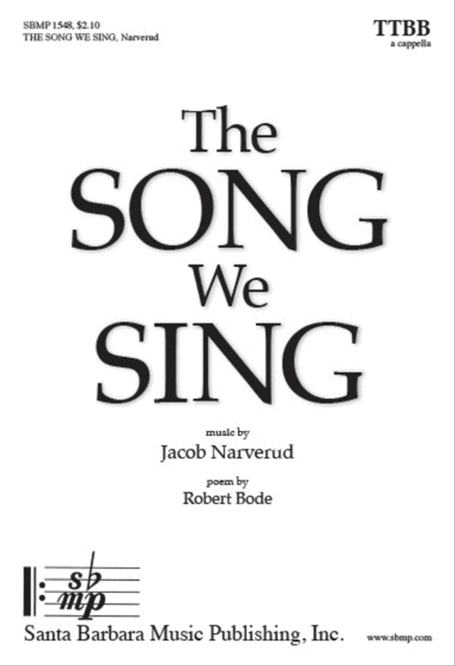 The Song We Sing - TTBB Octavo TTBB scores gallery preview page 1
