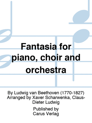 Book cover for Fantasia for piano, choir and orchestra