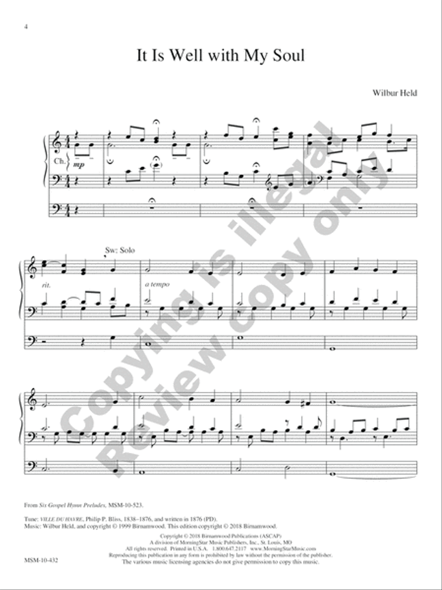 In Memoriam: Funeral Music for Organ Organ Solo scores gallery preview page 20