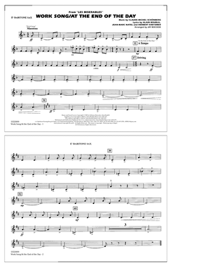 Work Song/At the End of the Day (Les Misérables) (arr. Jay Bocook) - Eb Baritone Sax