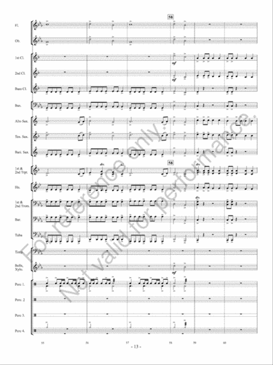 Ancient Conquest Concert Band scores gallery preview page 14