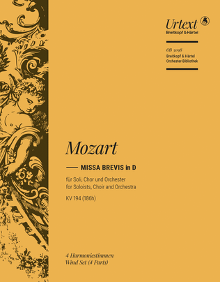 Book cover for Missa brevis in D K. 194 (186h)