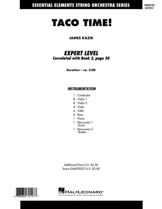 Book cover for Taco Time! - Conductor Score (Full Score)