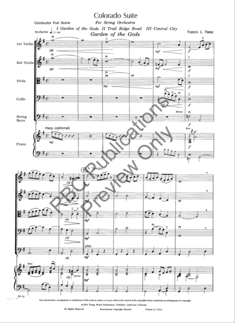 Colorado Suite String Orchestra scores gallery preview page 4