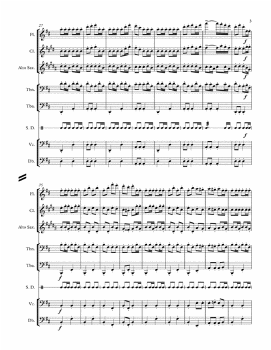 The William Tell Overture: Finale Large Ensemble scores gallery preview page 3