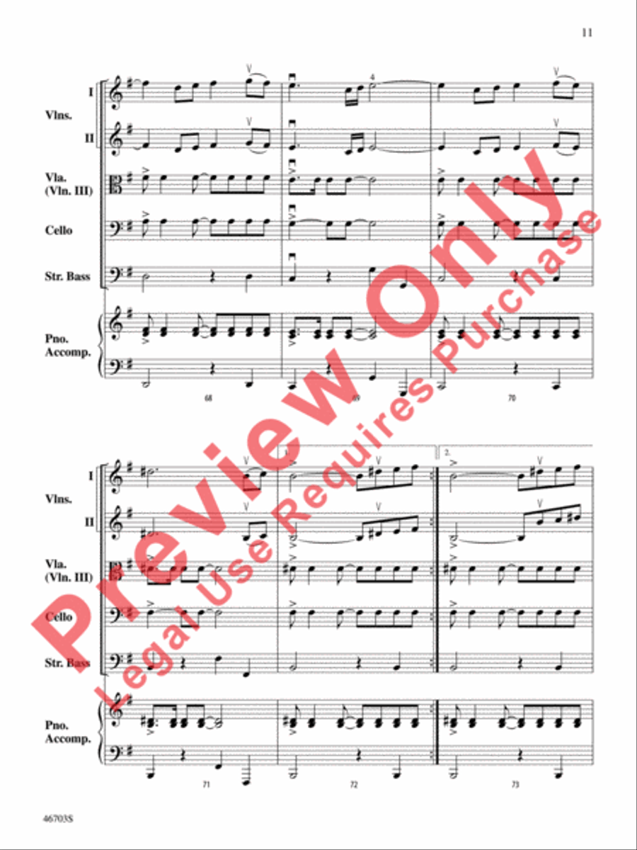 Danza Española by Bob Phillips String Orchestra - Sheet Music page 12