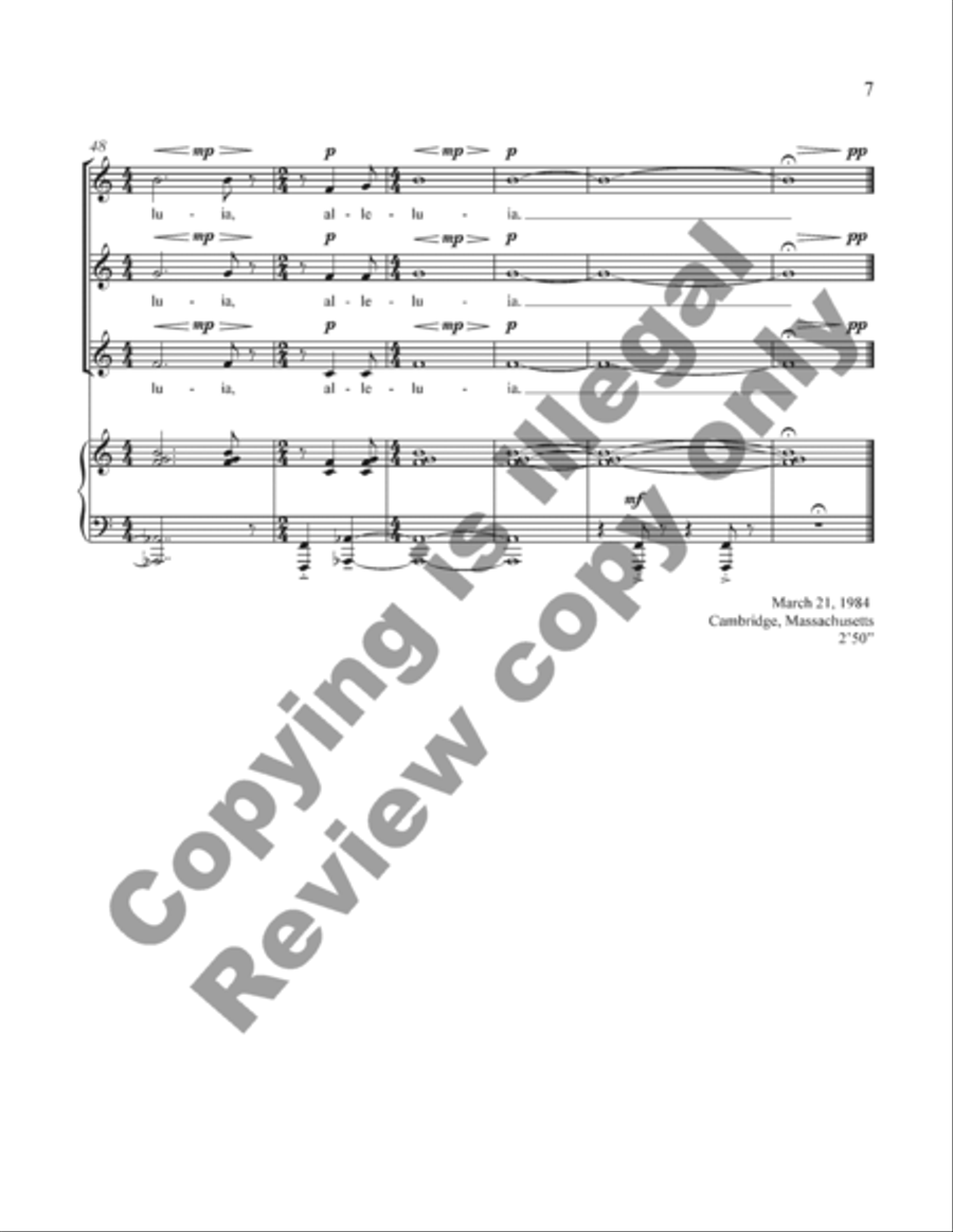 Alleluia Alleluia 3-Part scores gallery preview page 13