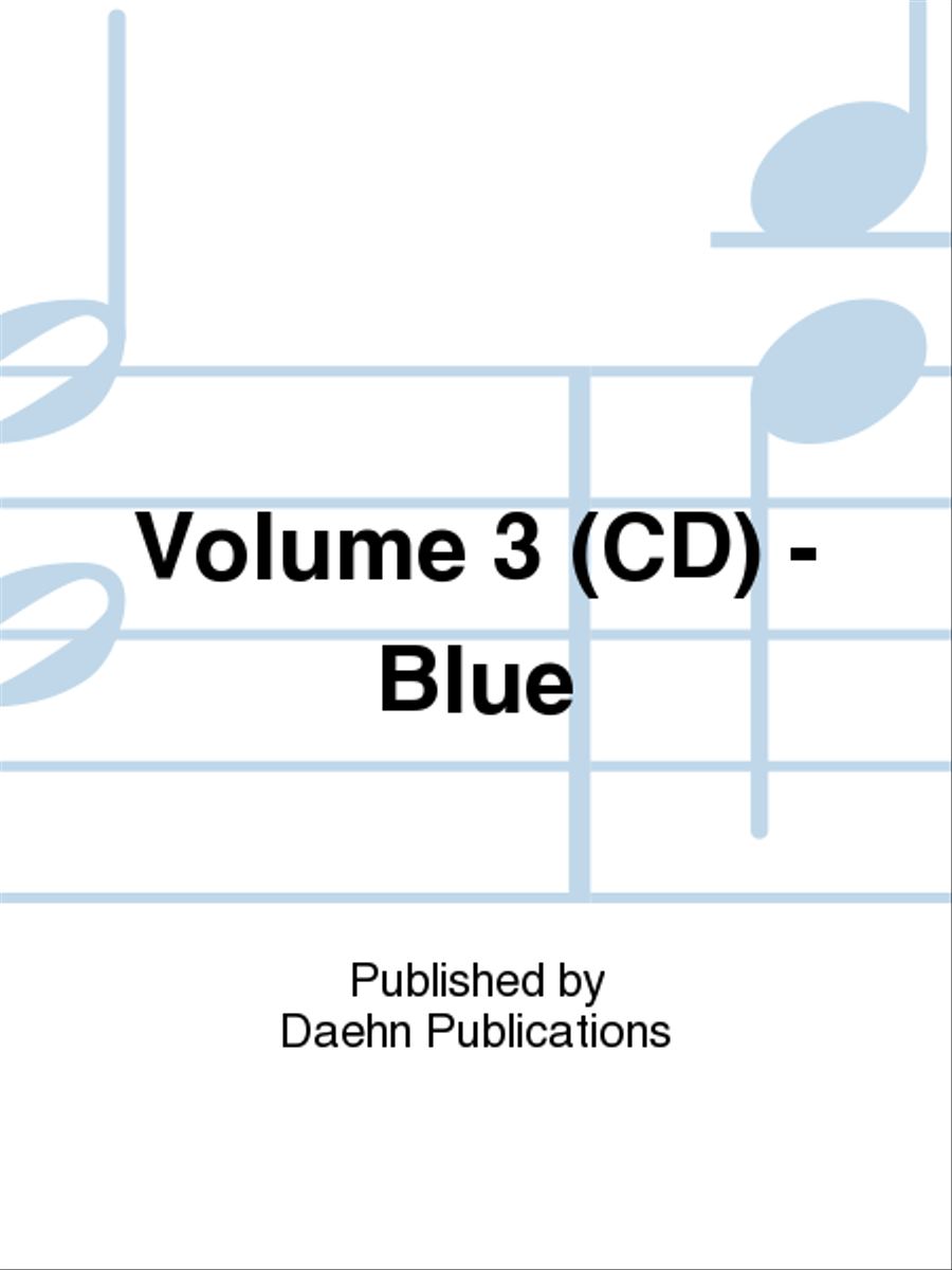 Volume 3 (CD) - Blue Volume 3 (CD) - Blue CD scores gallery preview page 1