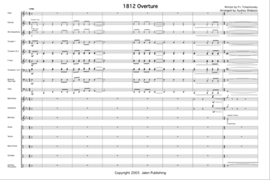 1812 Overture Marching Band scores gallery preview page 2