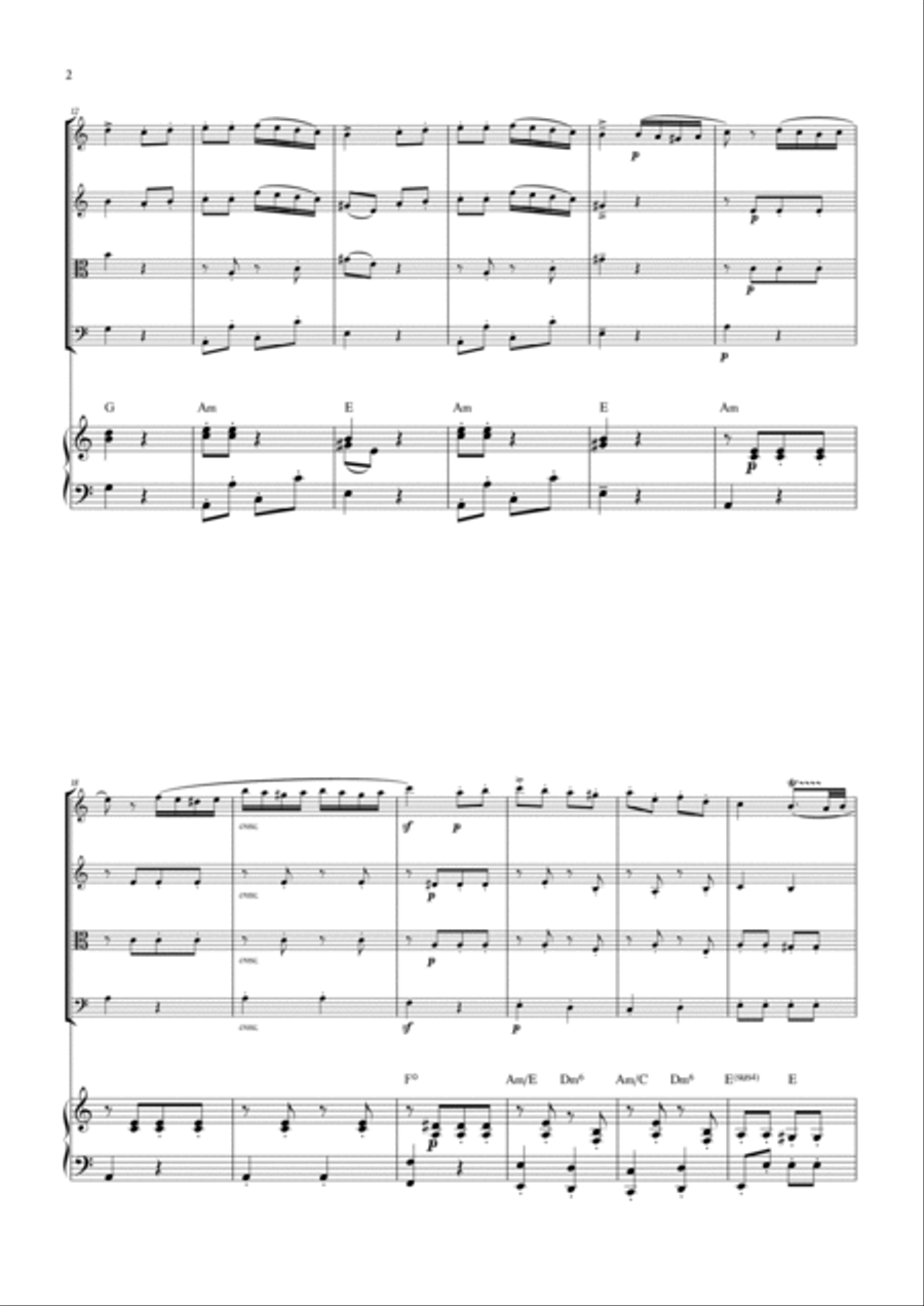 Alla Turca String Quartet scores gallery preview page 2