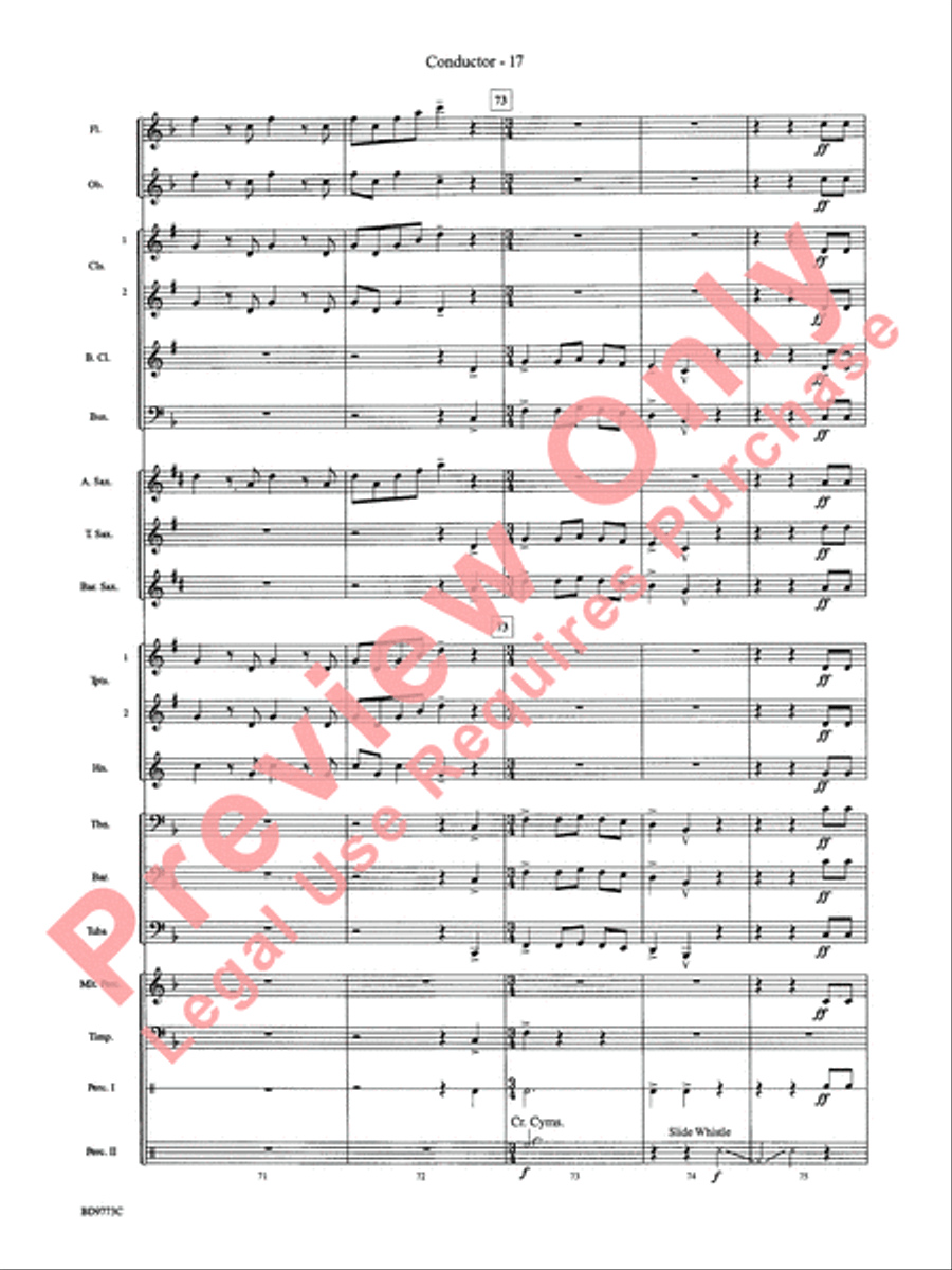 Eine Kleine Christmas Concert Band scores gallery preview page 19