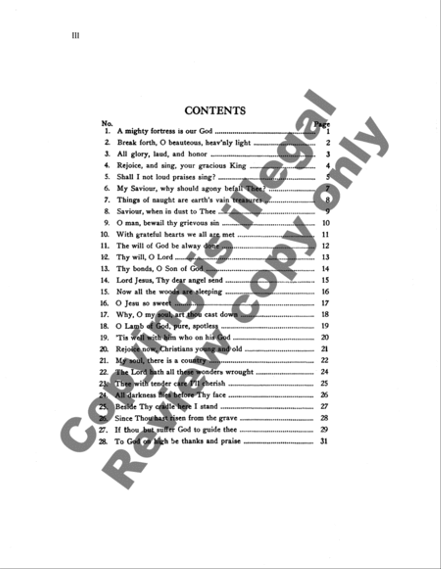 28 Chorales (Book II from 131 Chorales) 4-Part scores gallery preview page 3