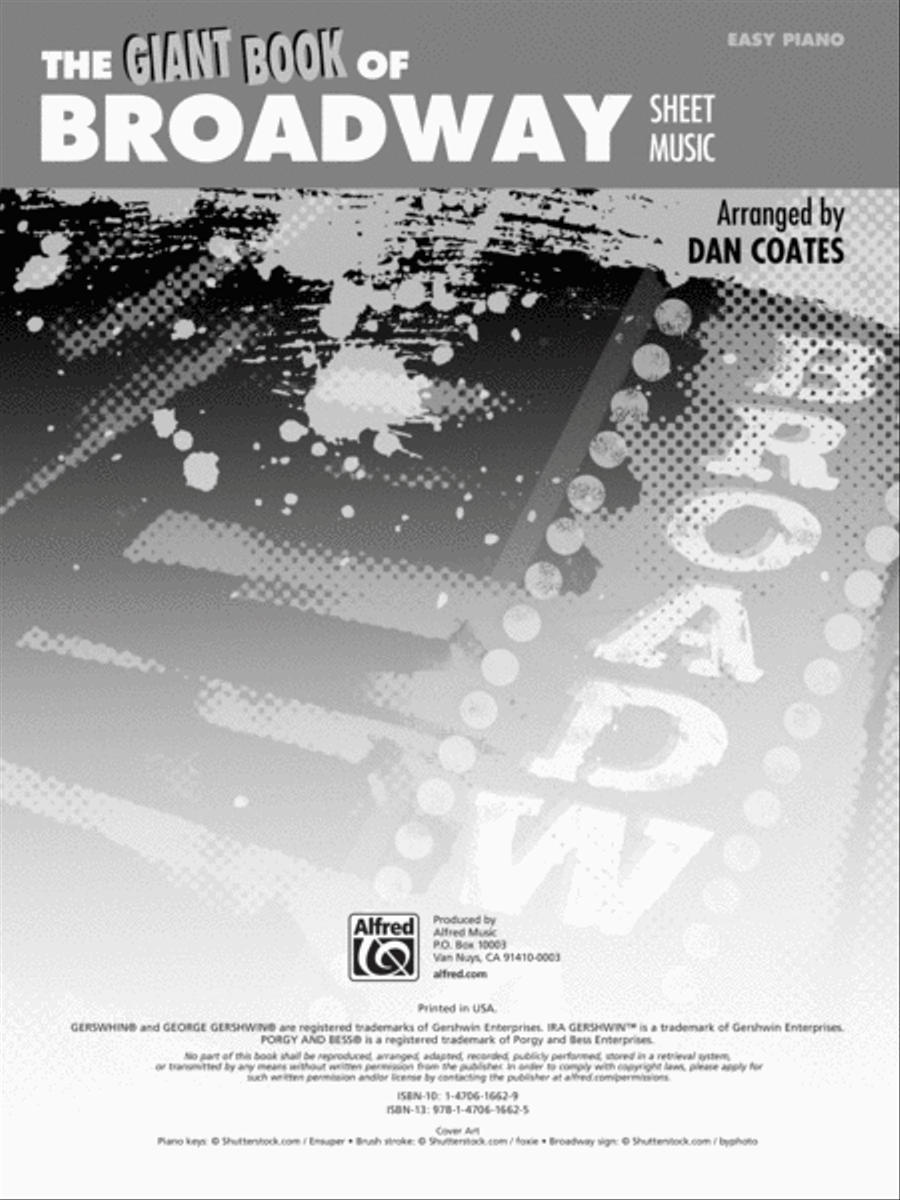 The Giant Book of Broadway Sheet Music Easy Piano scores gallery preview page 7