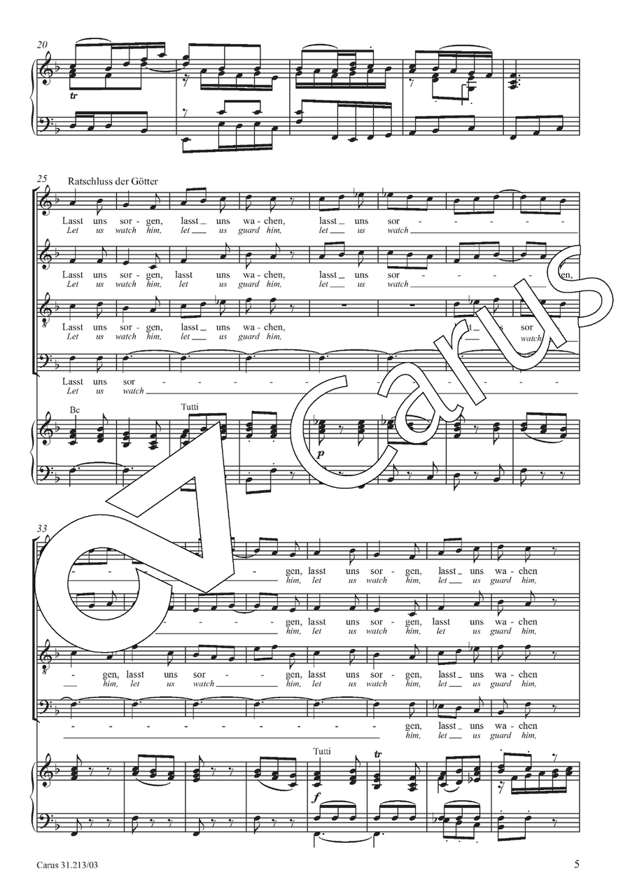 Let us watch him, let us guard him 4-Part scores gallery preview page 6