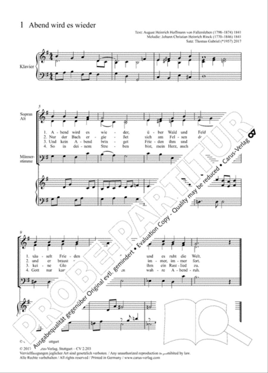 Loreley. Folk songs for choir (Loreley. Volkslieder fur Chor)