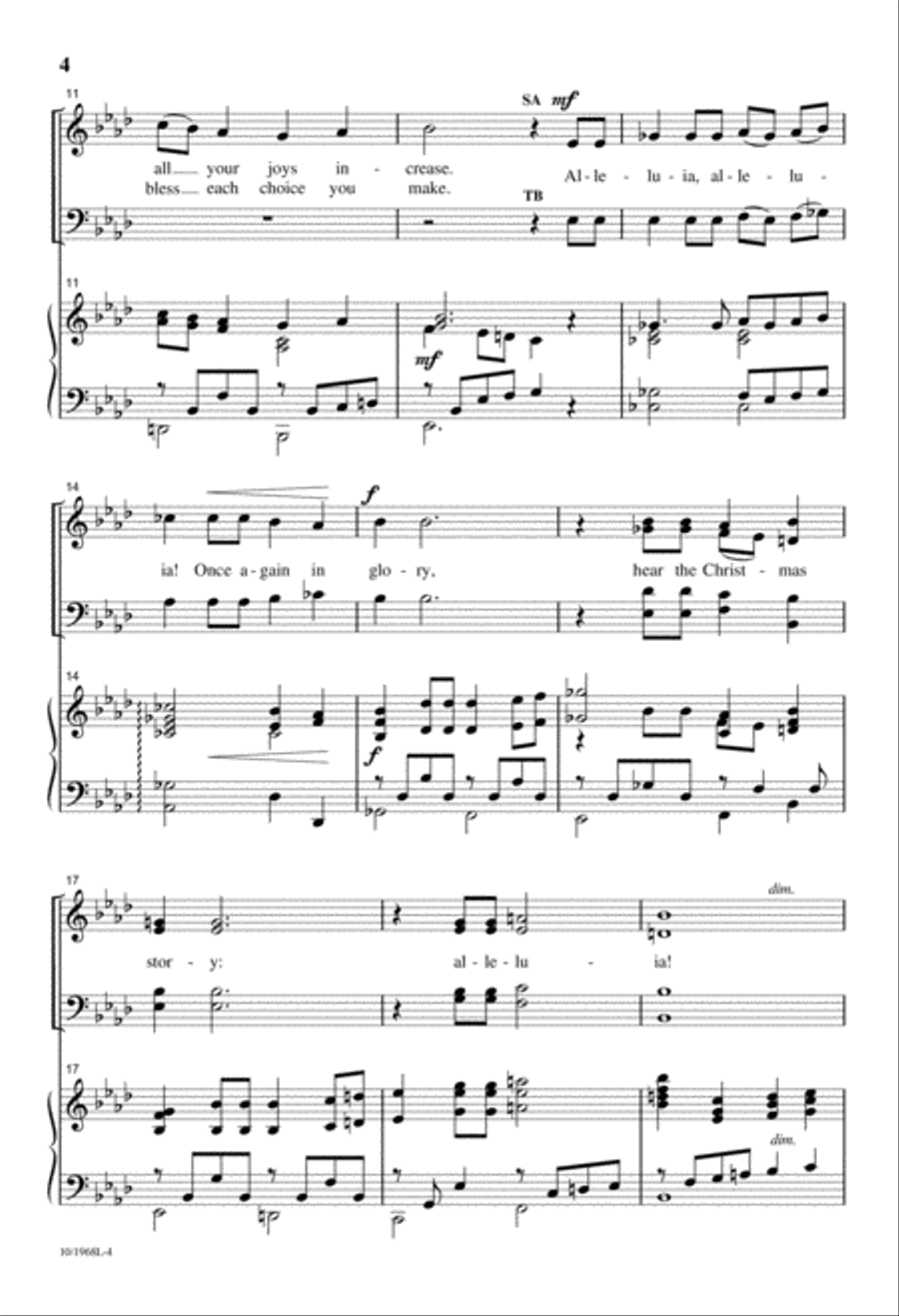A Christmas Prayer A Christmas Prayer 4-Part scores gallery preview page 4