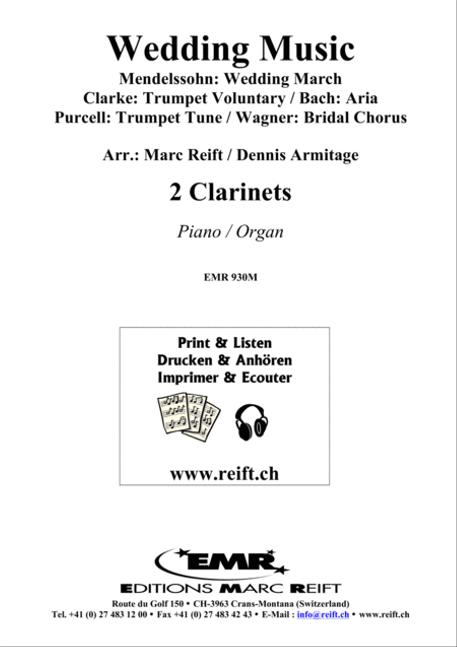 Wedding Music Wedding Music Clarinet Duet scores gallery preview page 2