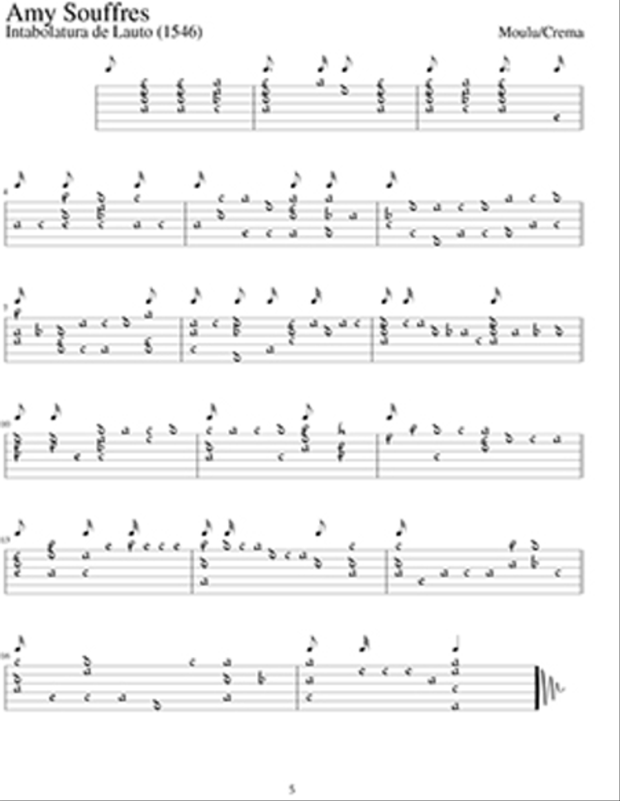 Renaissance Lute Repertoire - Lute Tablature Edition Lute scores gallery preview page 2