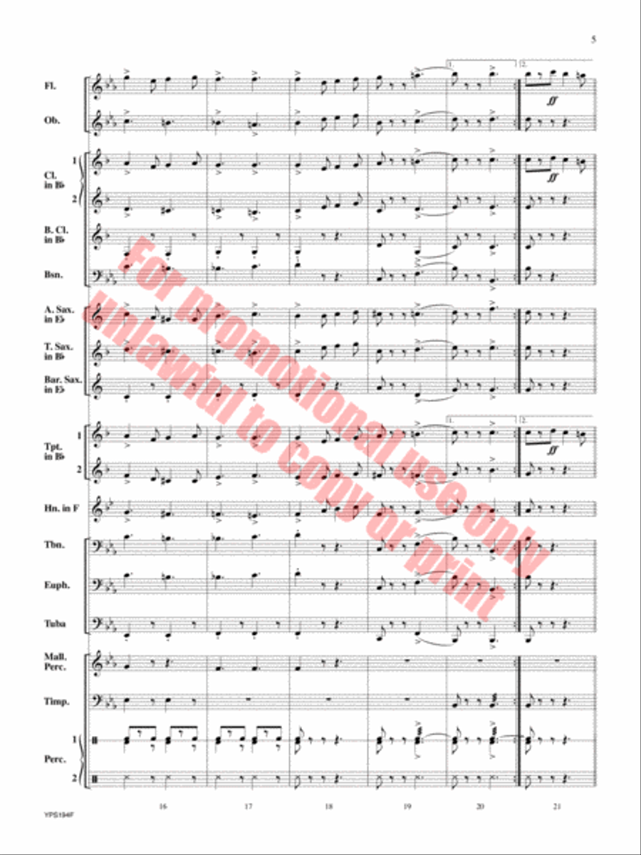 Power Power Concert Band scores gallery preview page 6