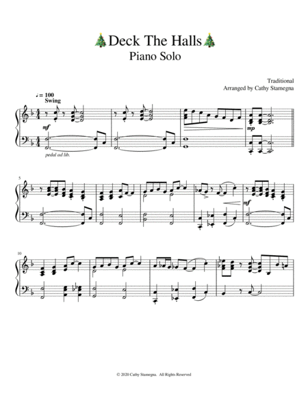 Deck the Halls (Piano Solo) image number null