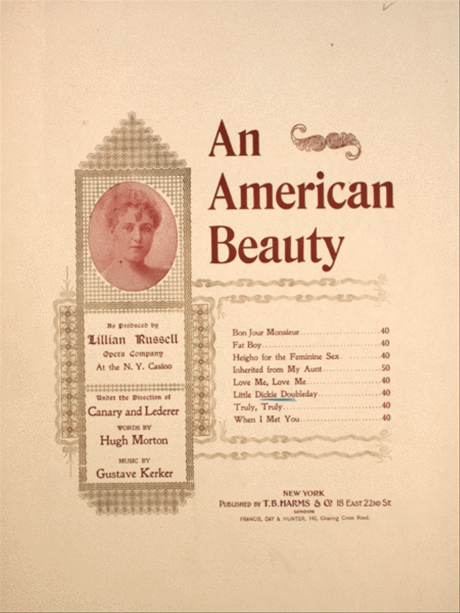 An American Beauty. Little Dickie Doubleday Voice scores gallery preview page 1