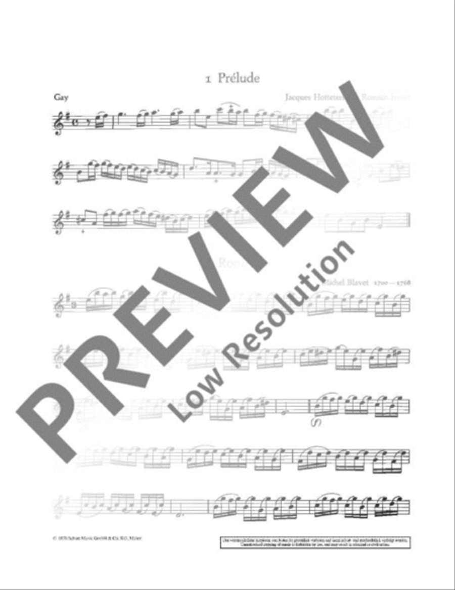 16 Solo Pieces from the Baroque Era Flute Solo scores gallery preview page 7