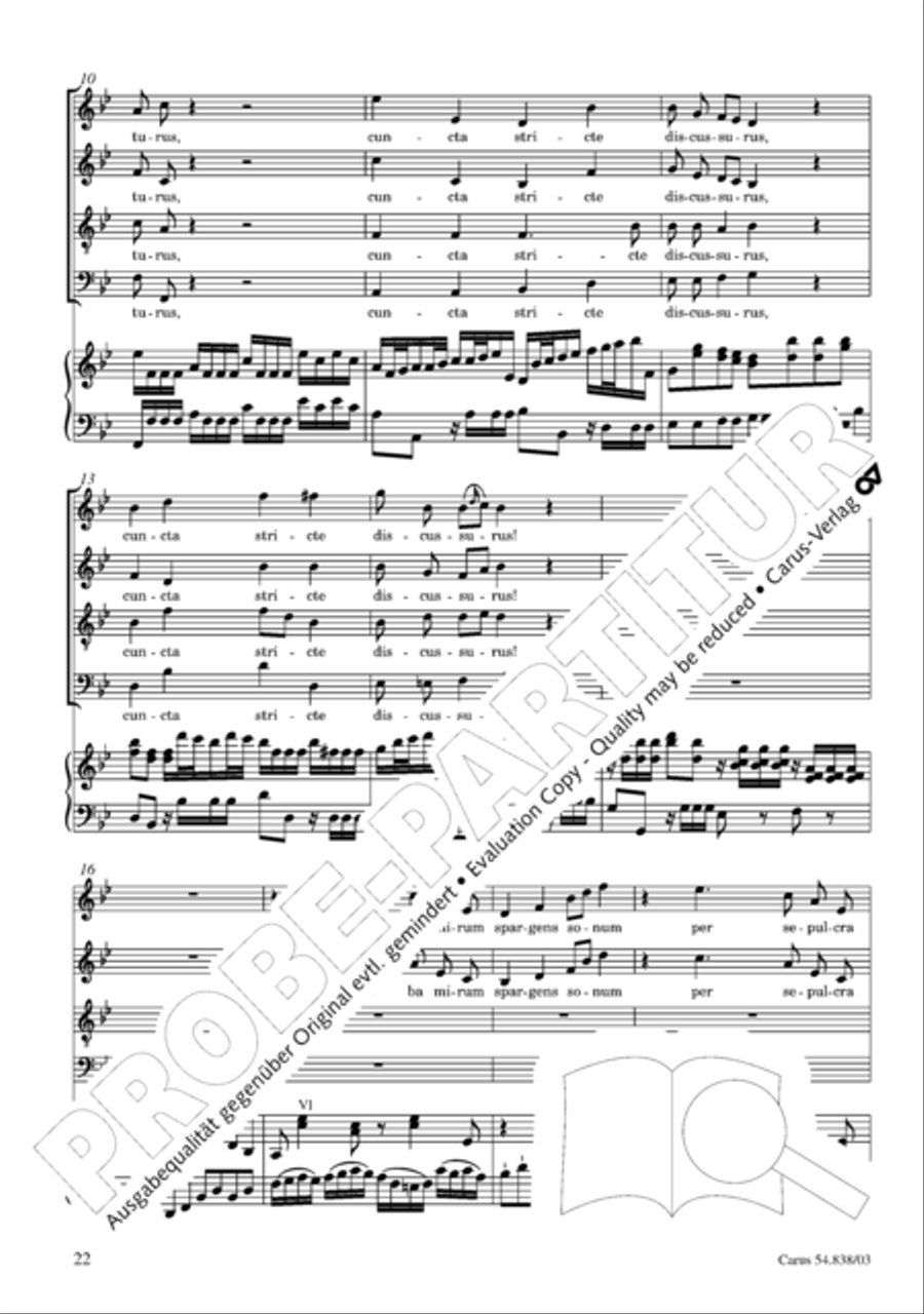 Requiem in B 4-Part scores gallery preview page 27