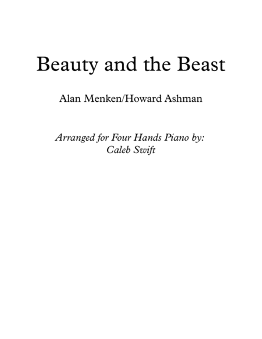 Beauty And The Beast Piano scores gallery preview page 2