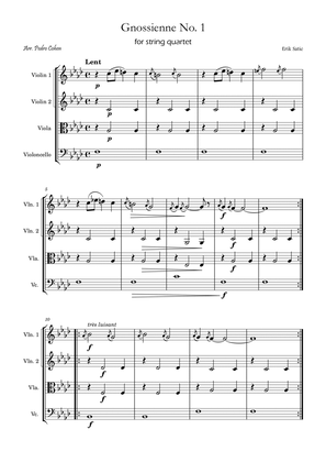 Gnossienne No. 1 – for String Quartet