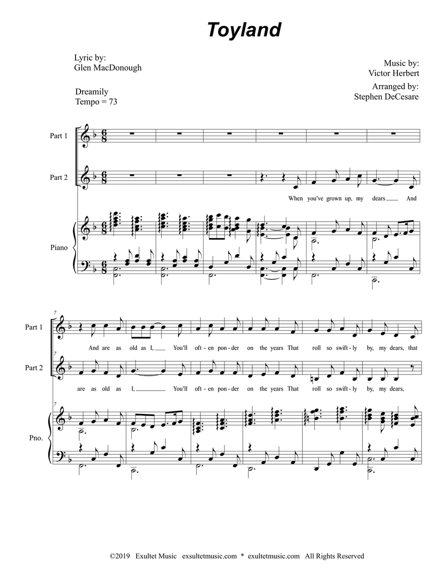 Toyland (2-part choir)