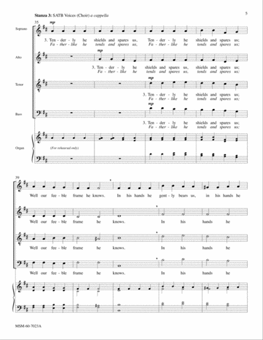 Praise, My Soul, the King of Heaven Choir scores gallery preview page 5